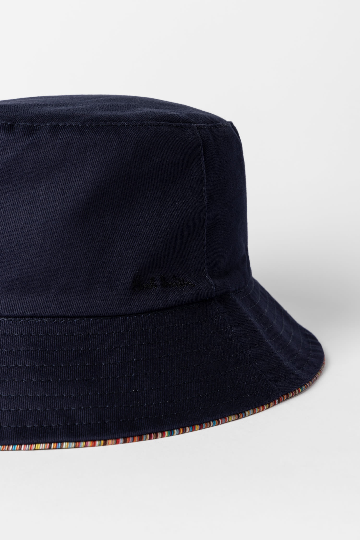 'Signature Stripe' Trim Reversible Bucket Hat - 6
