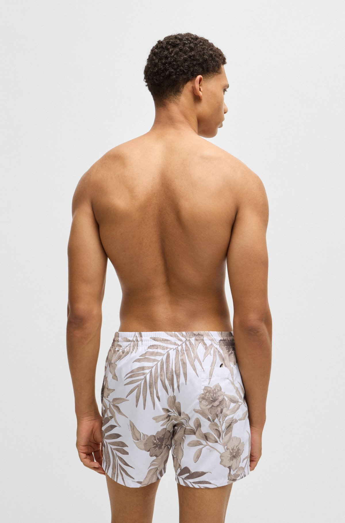 FULLY LINED SWIM SHORTS WITH SEASONAL PRINT - 4