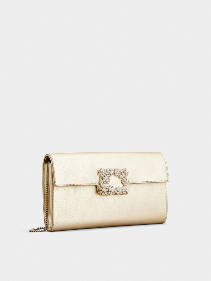Roger Vivier Efflorescence Clutch in leather outlook
