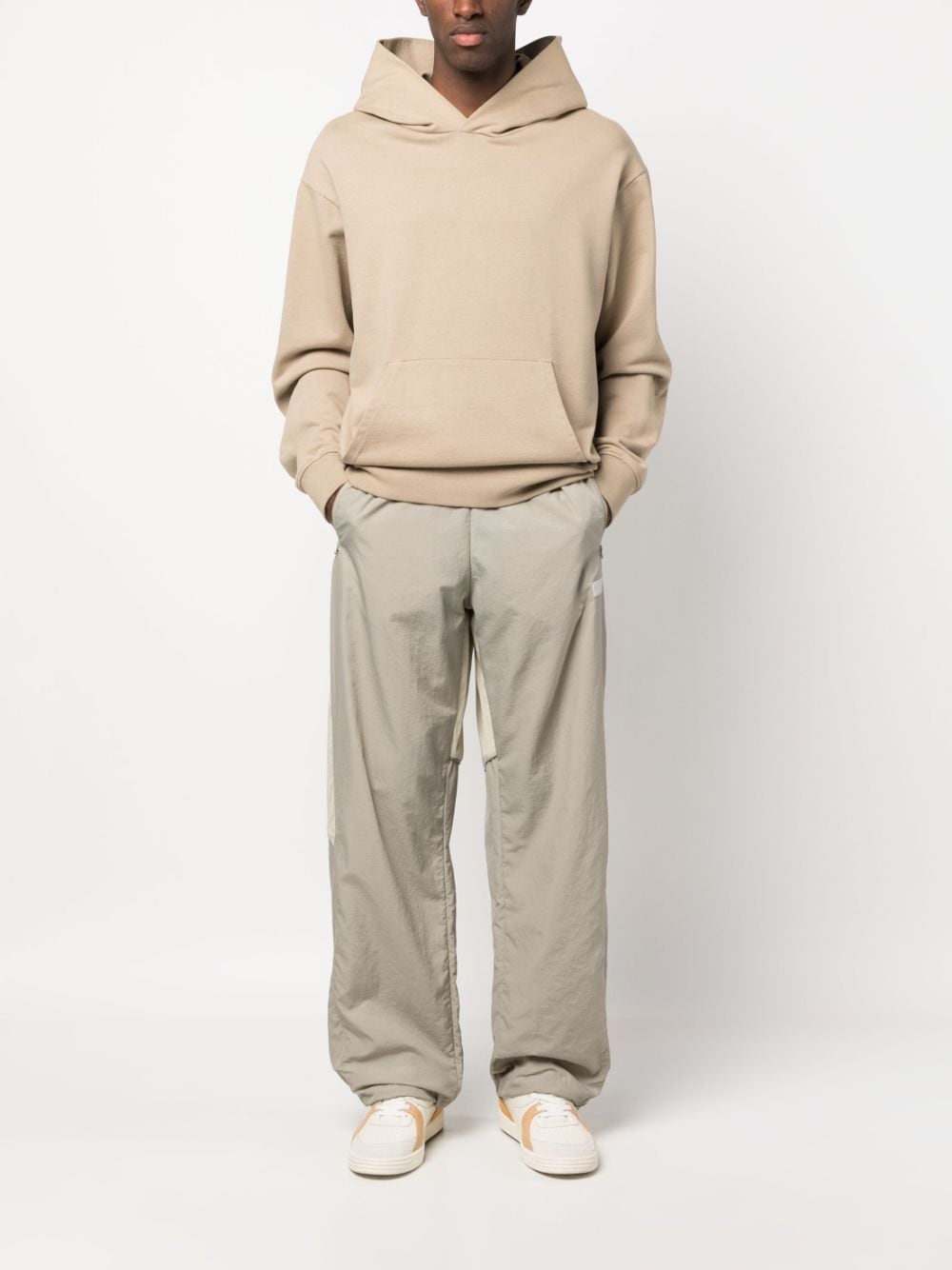 elasticated-waist ripstop track pants - 2