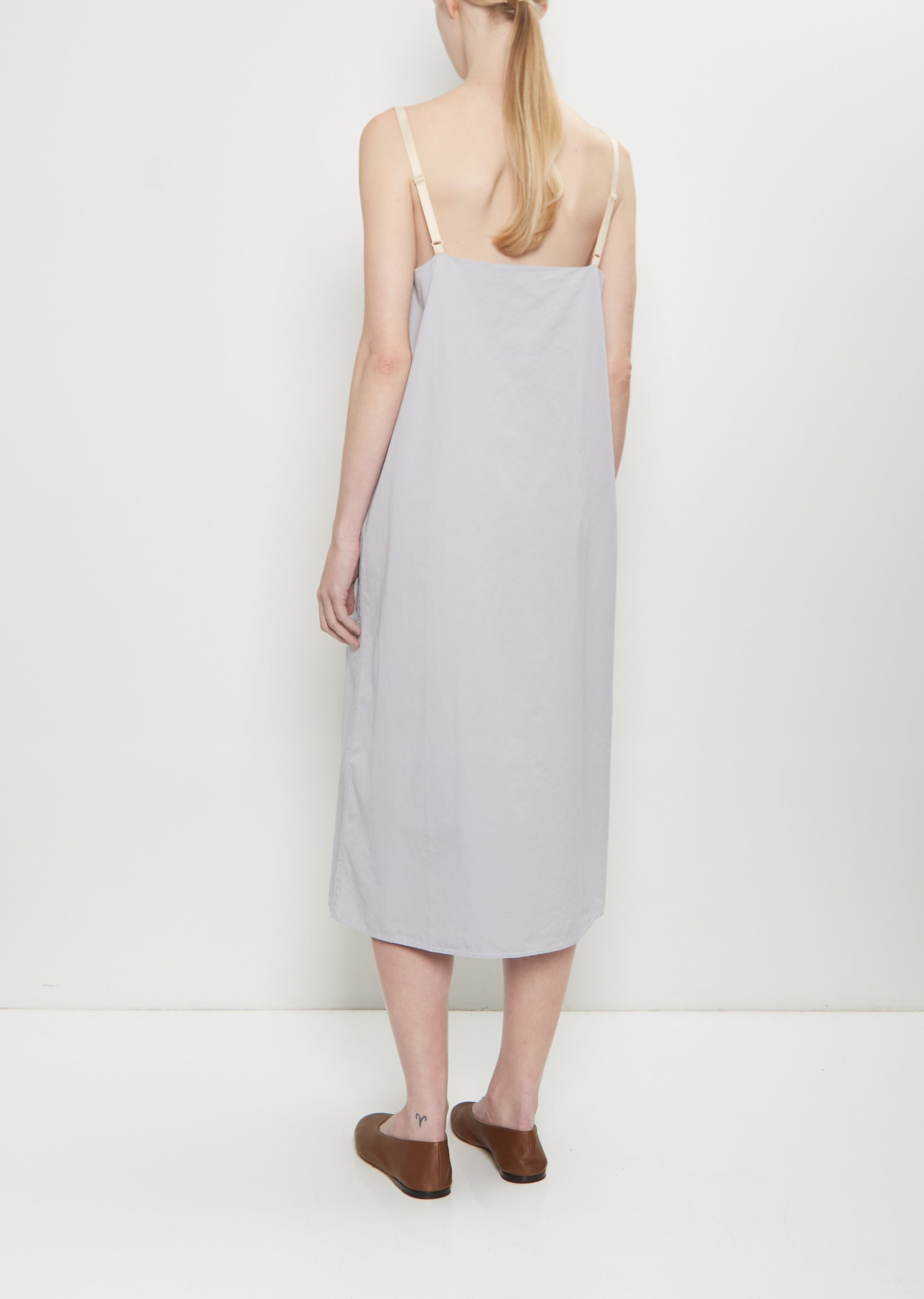 Matt Poplin Slip Dress - 3