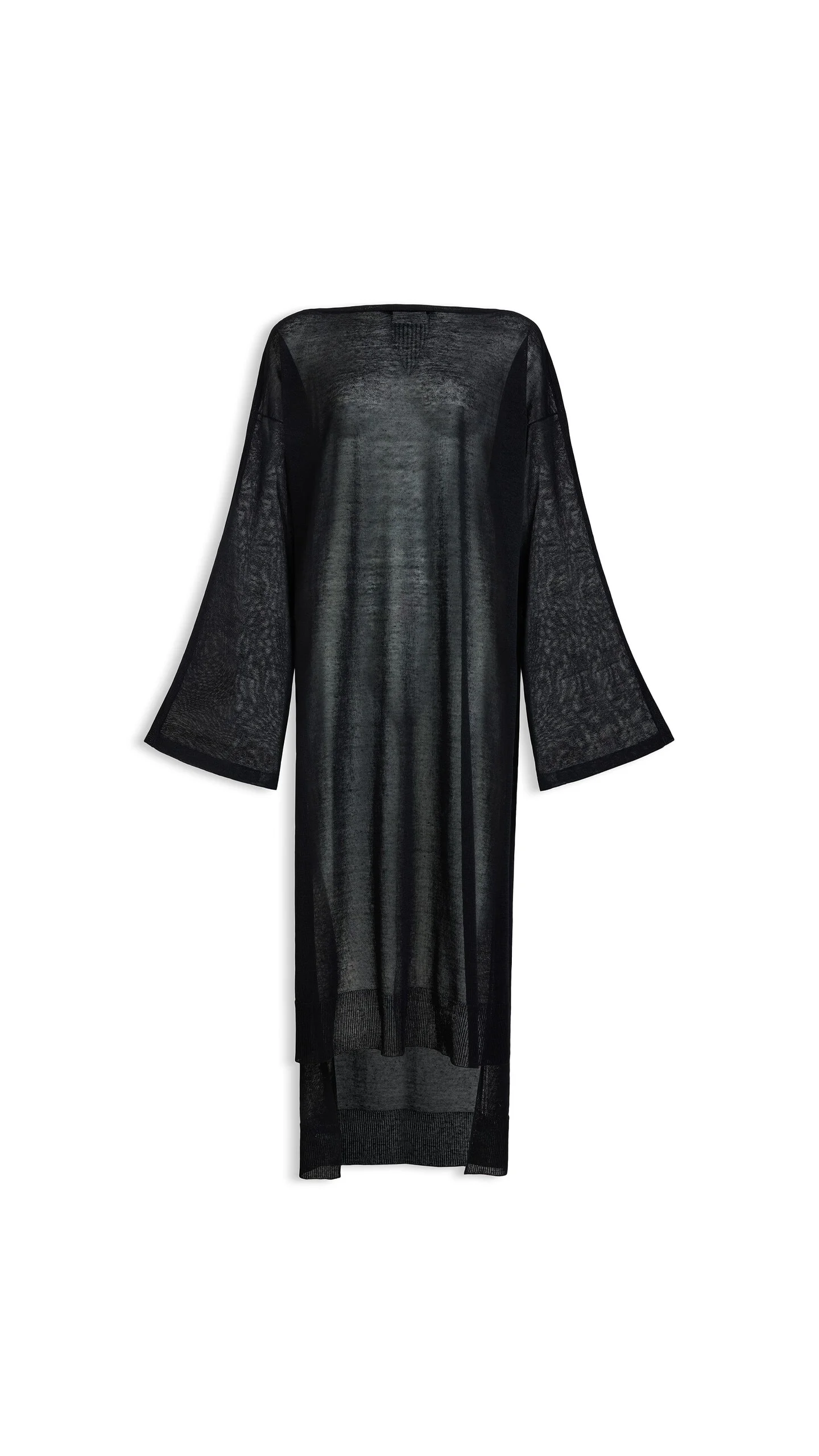 SLIK LINEN KAFTAN DRESS - 1