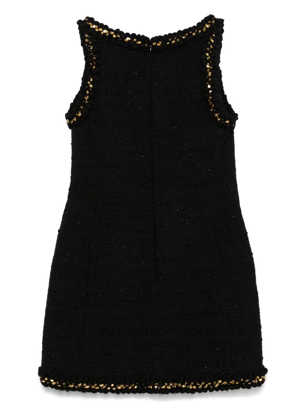 embroidered tweed mini dress - 2