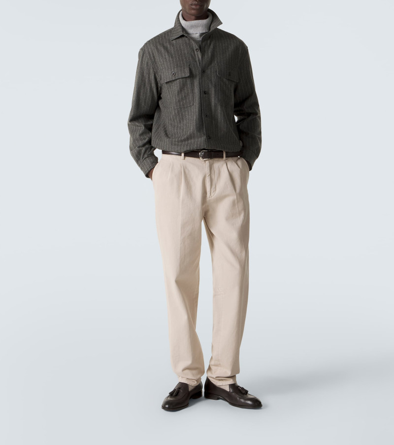 Ralph Lauren Pinstripe wool shirt outlook