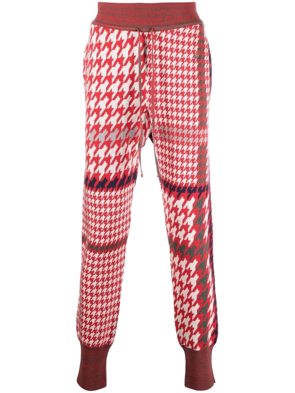 houndstooth-print trousers - 1