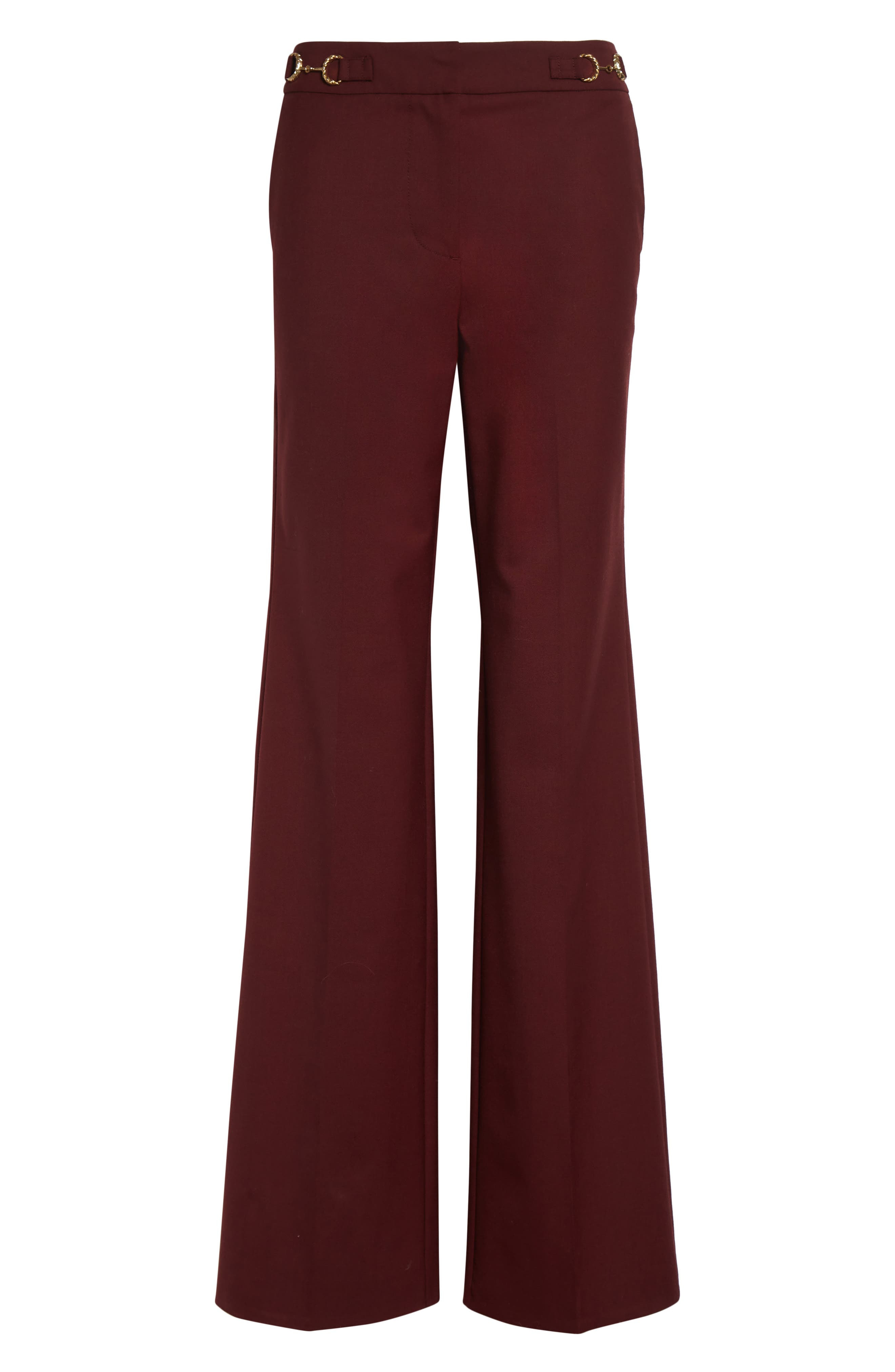 Ulla Johnson Quartier Mid Rise Pants in Bordeaux at Nordstrom - 6