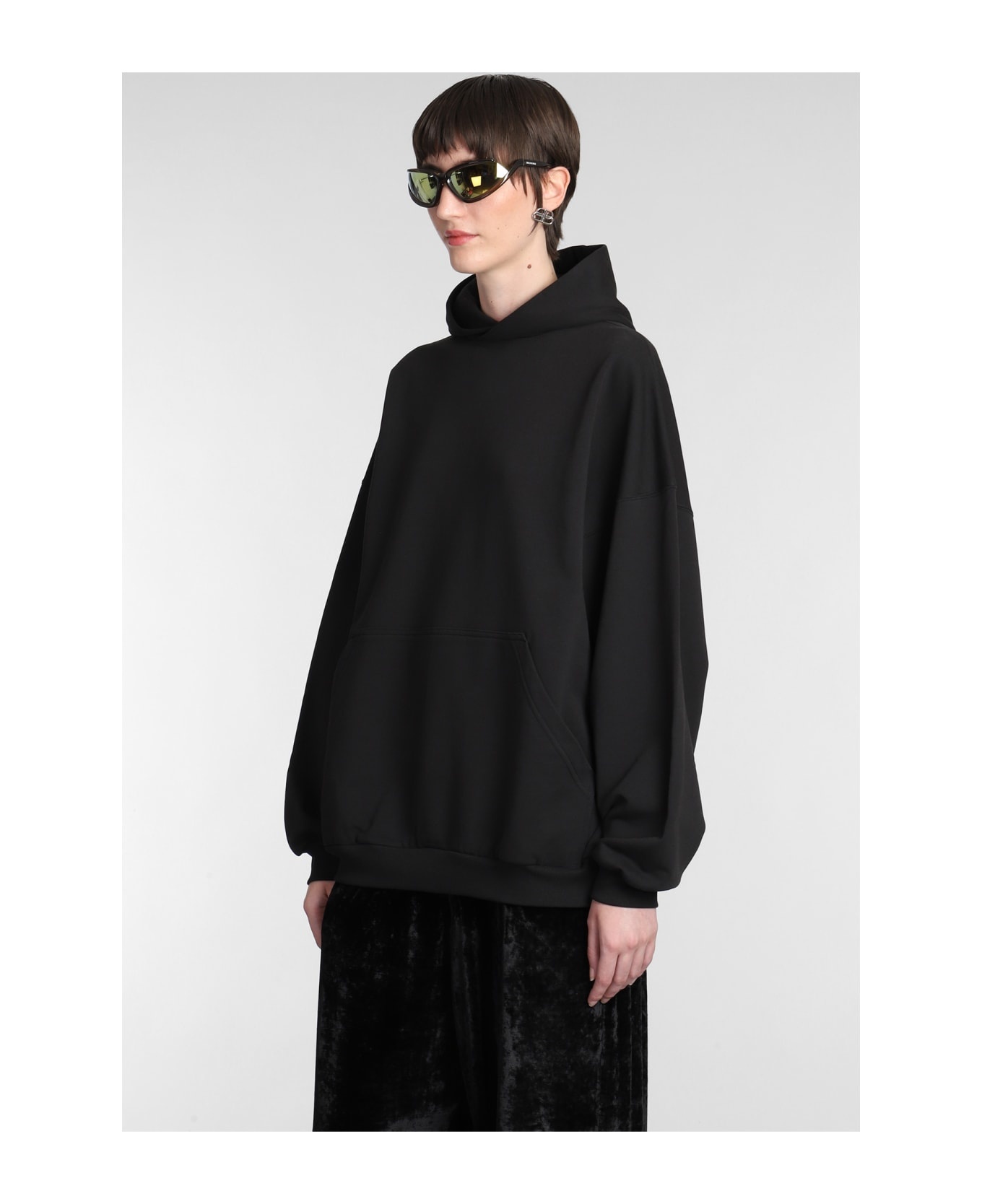 Sweatshirt In Black Cotton - 4
