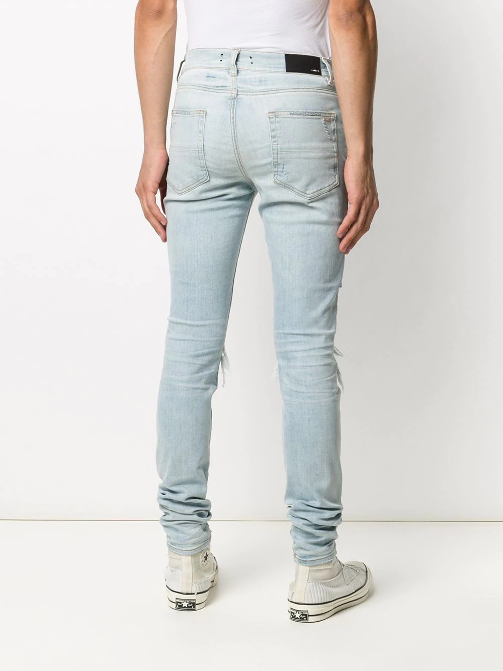 distressed skinny jeans - 4