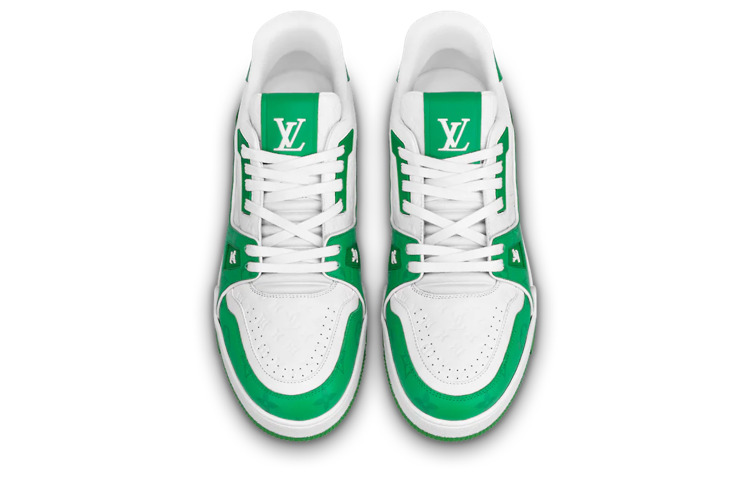 LOUIS VUITTON LV Trainers 'White Green' 1AANFY - 3