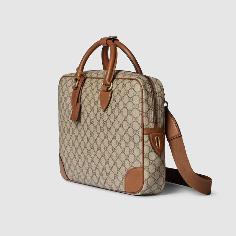 GUCCI GG Emblem medium briefcase outlook