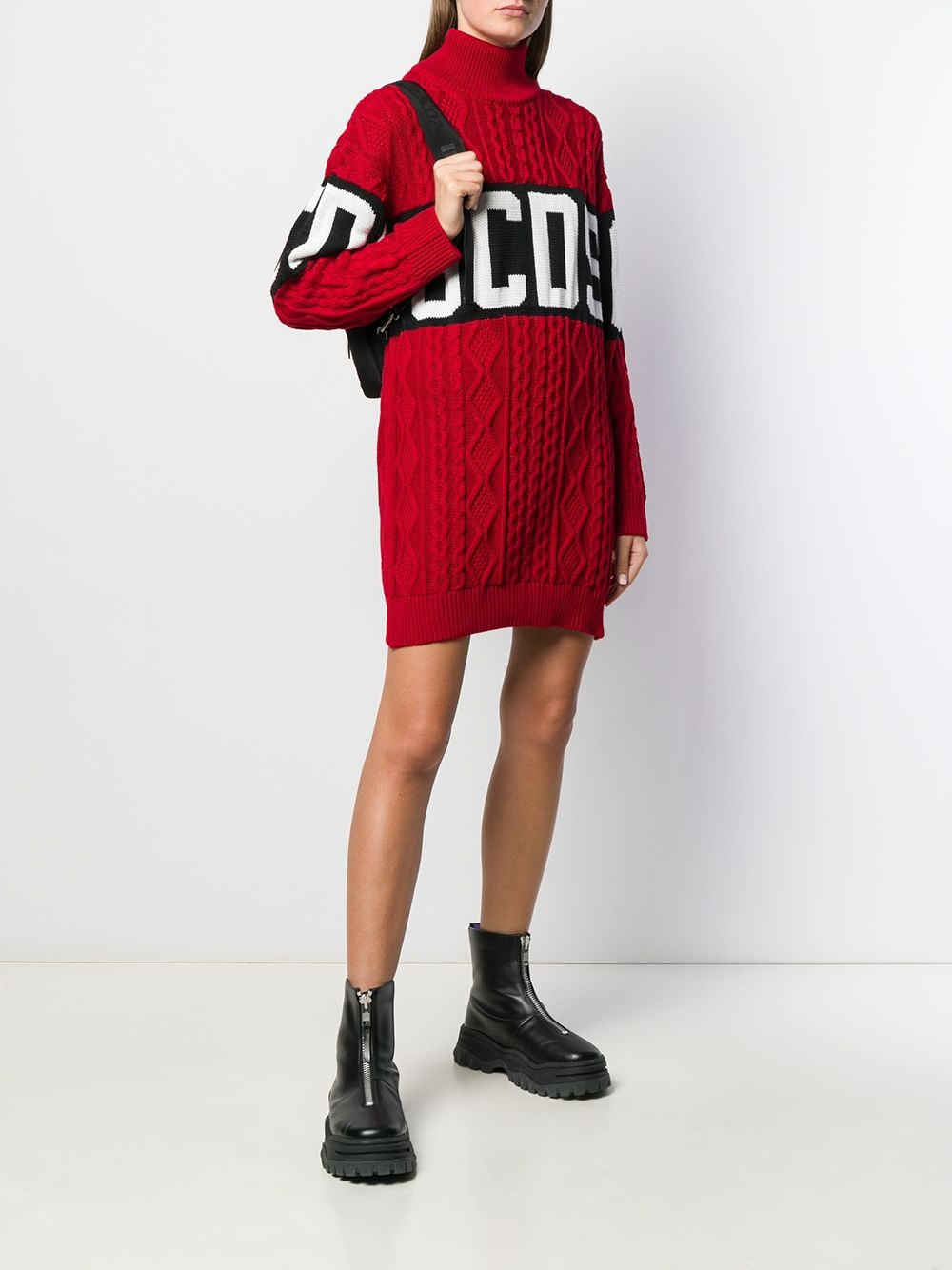 knitted logo dress - 2