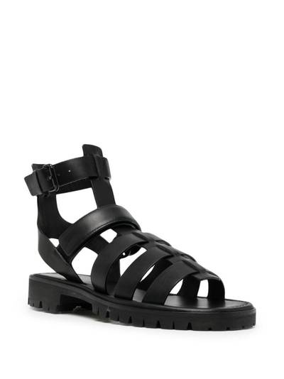 JUUN.J caged leather sandals outlook