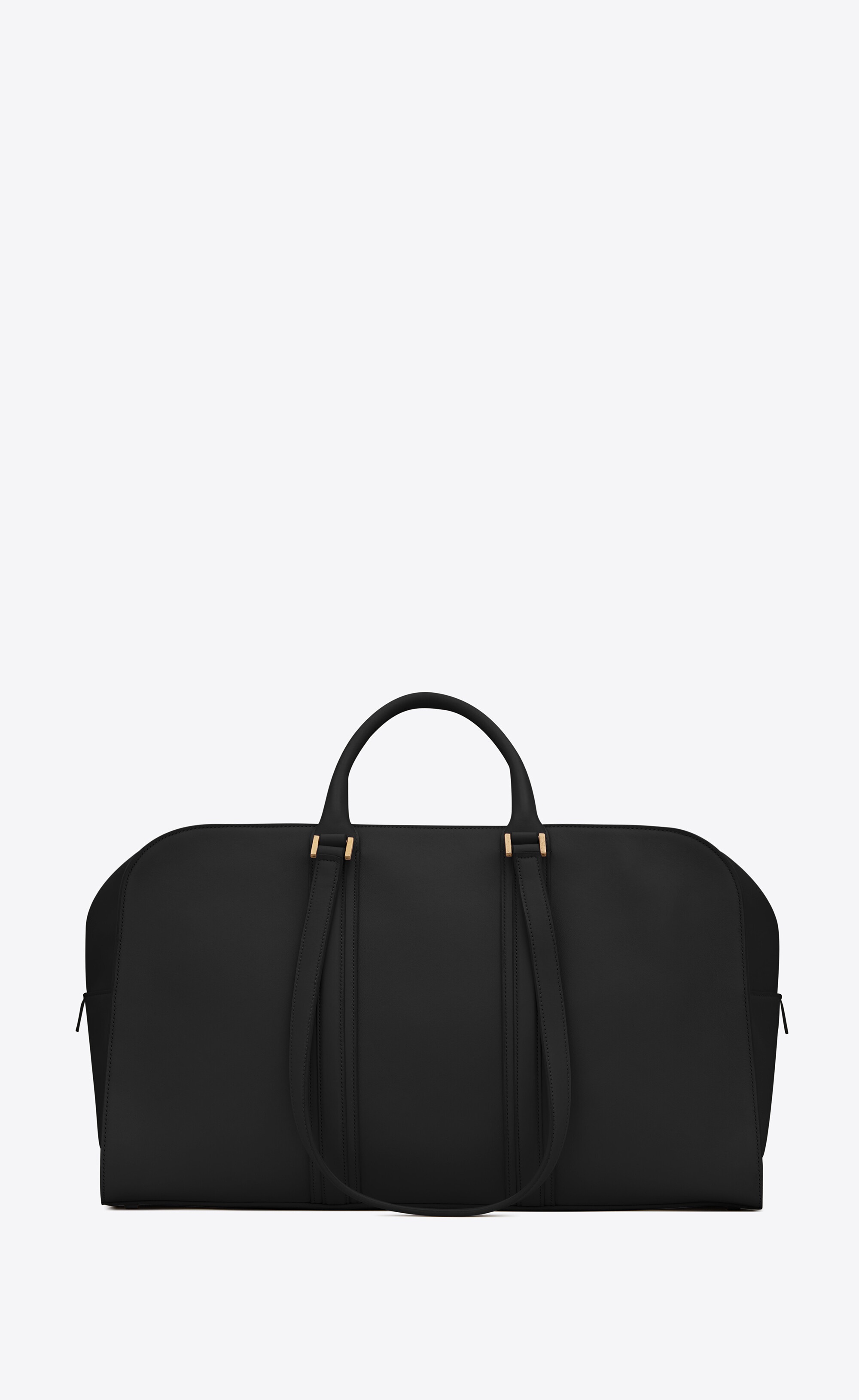 commuter duffle bag in smooth leather - 2