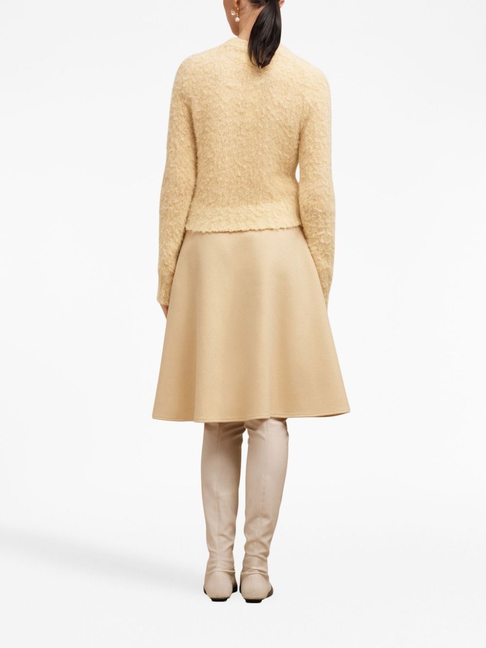 crew-neck brushed jumper - 5