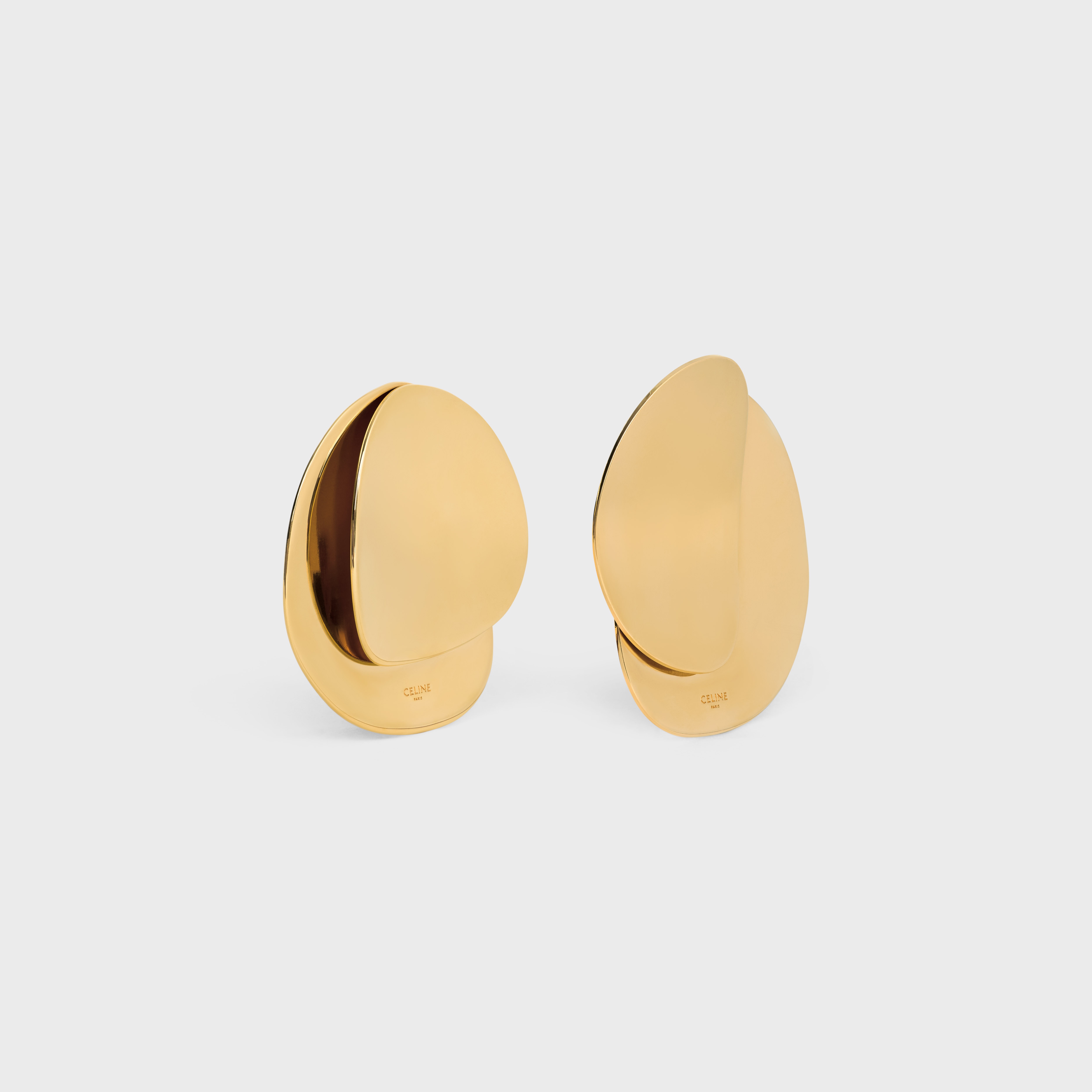 Celine Petale Earrings in Brass with Gold Finish - 2