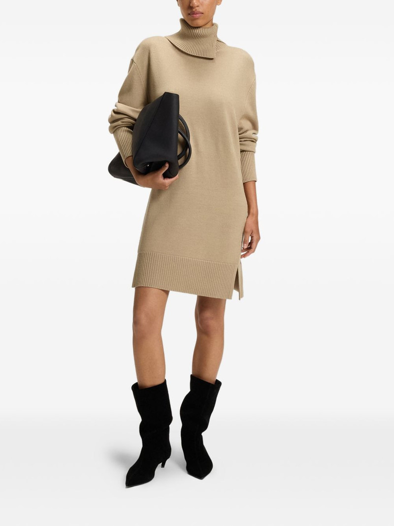 BOSS roll-neck mini dress outlook