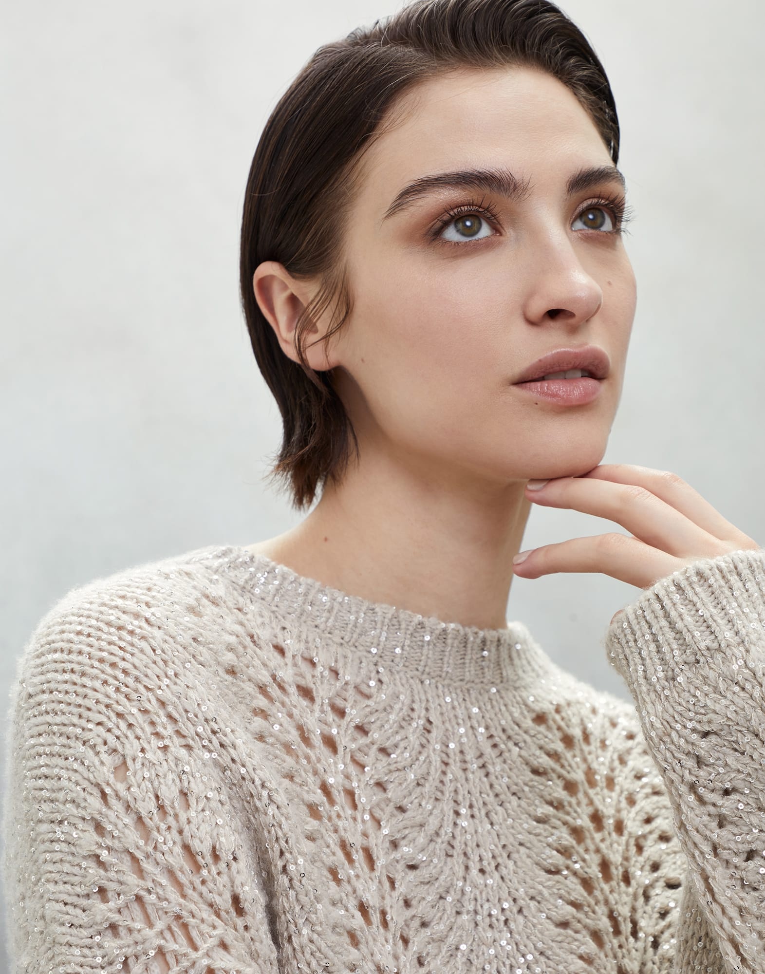 Cashmere Feather yarn sweater