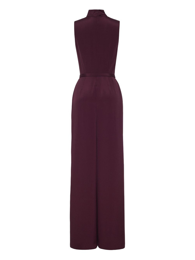 cowl-neck belted jumpsuit 3