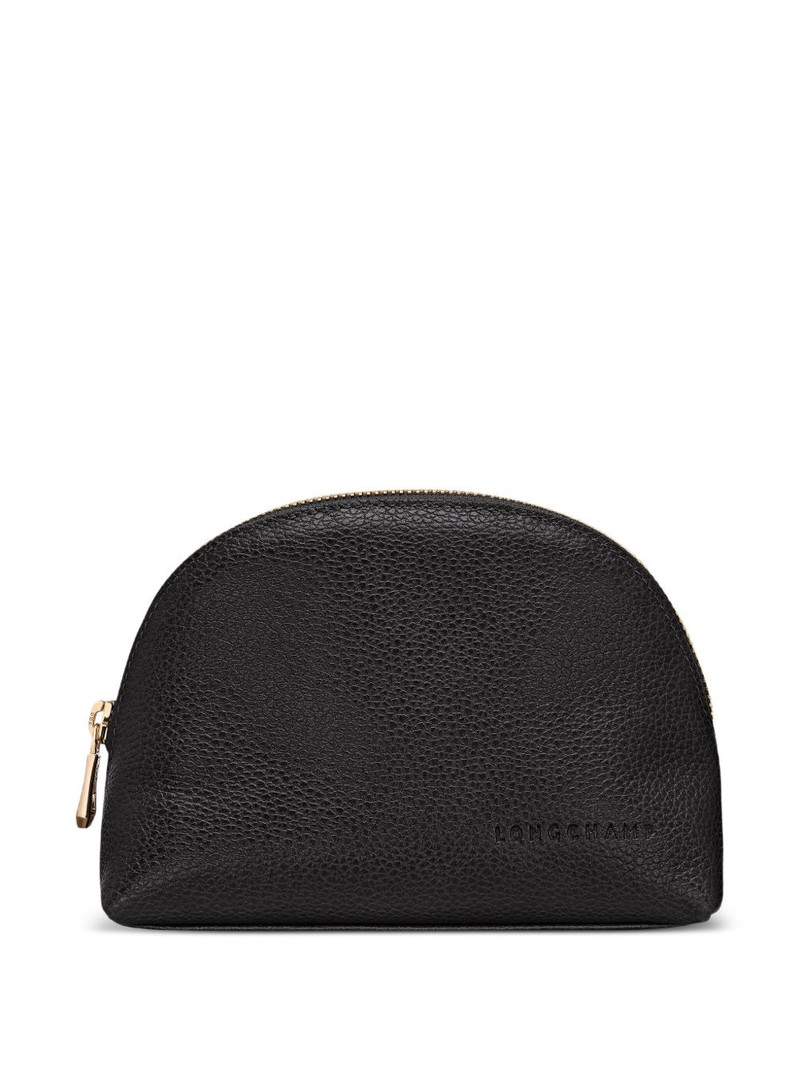Le Foulonné debossed-logo make up bag 1