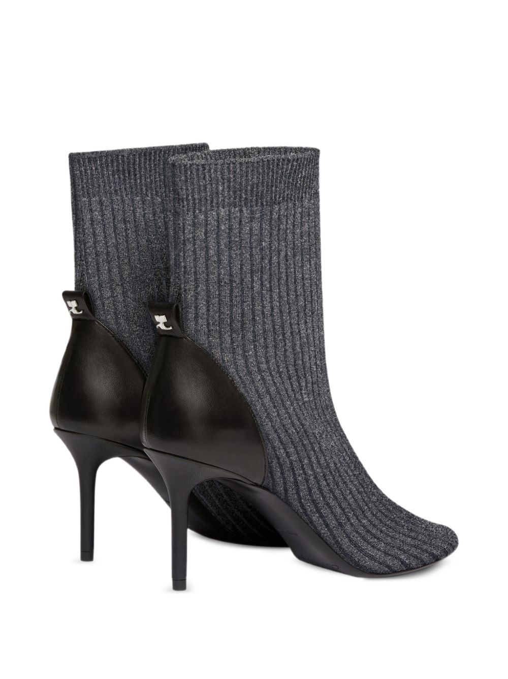 ribbed-knit ankle boots - 3