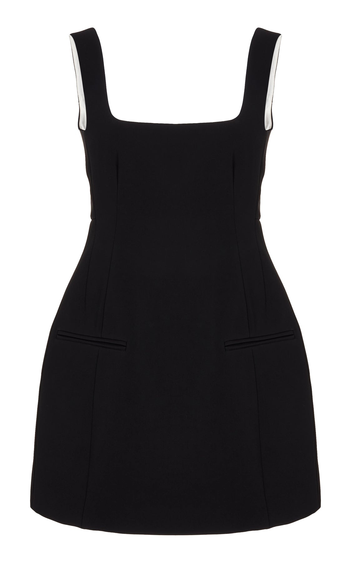 MINI TAILORED DRESS BLACK - 8