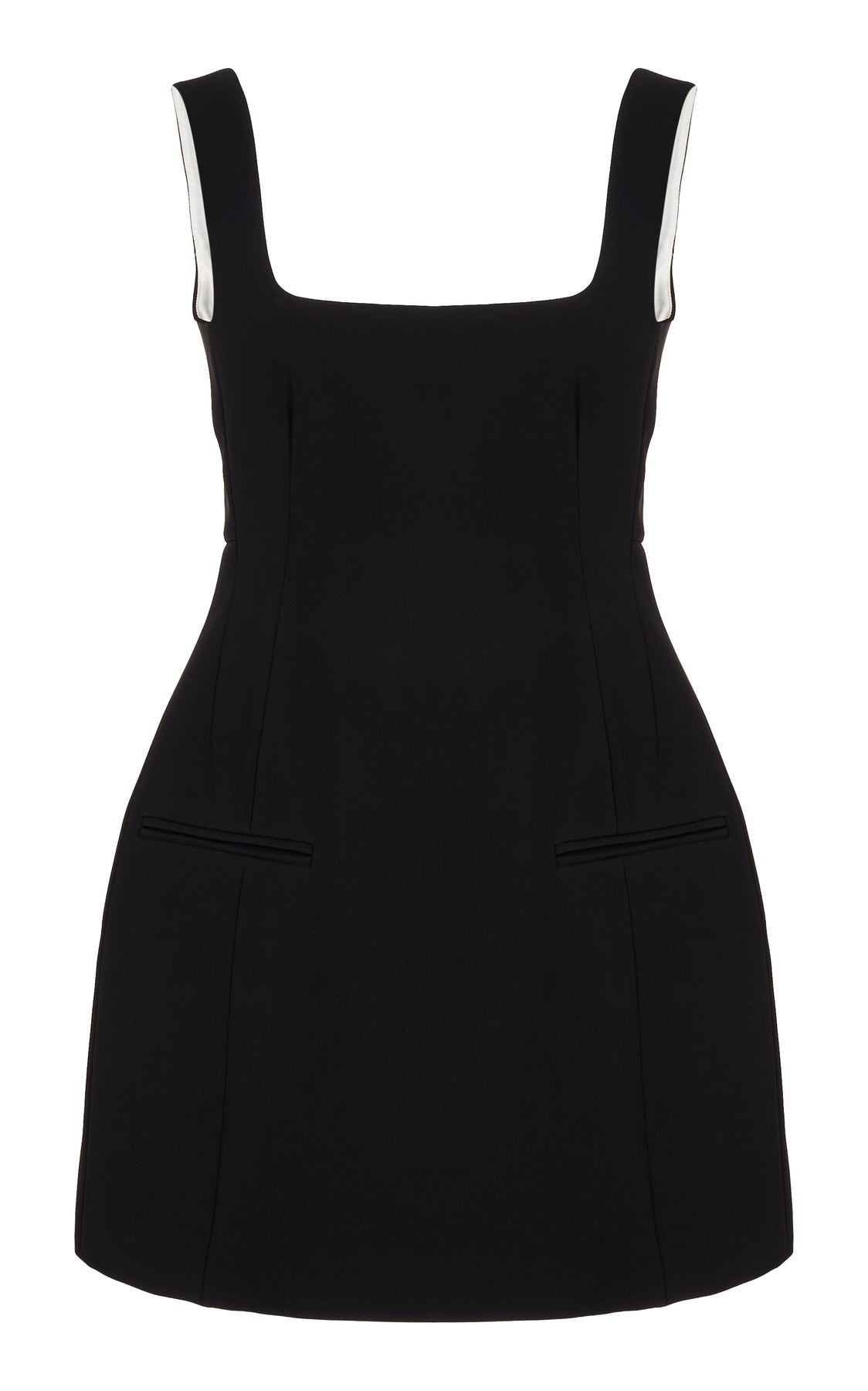 MINI TAILORED DRESS BLACK - 8