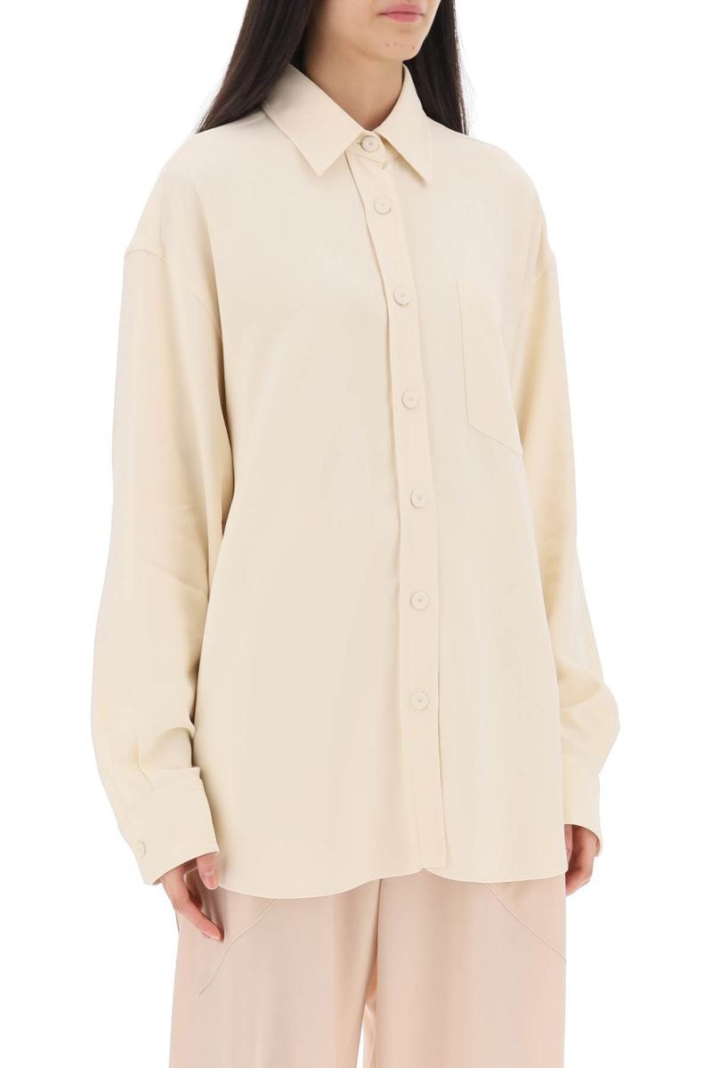 STELLA MCCARTNEY OVERSIZED SHIRT IN CREPE JERSEY - 2