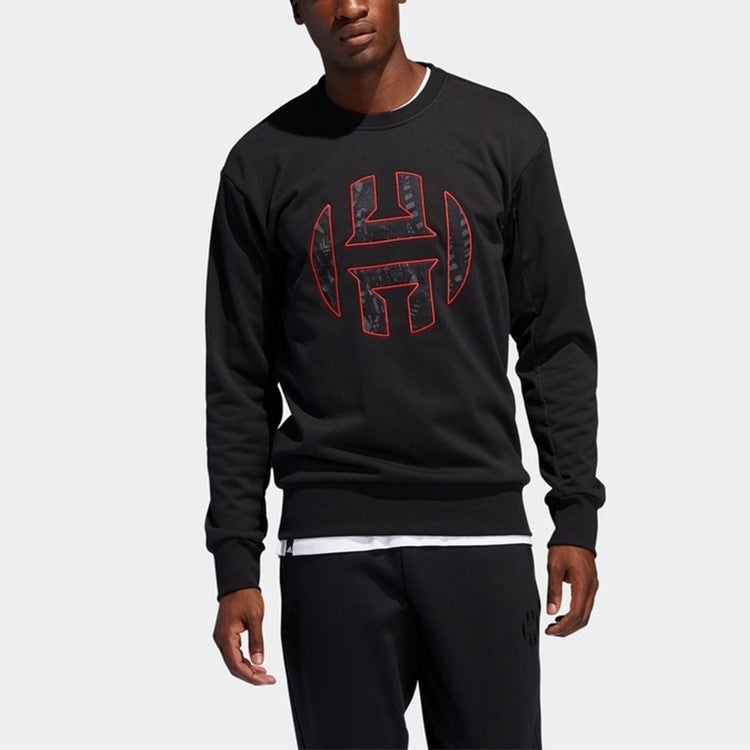 adidas Basketball Sports Round Neck Pullover Black FH7746 - 3