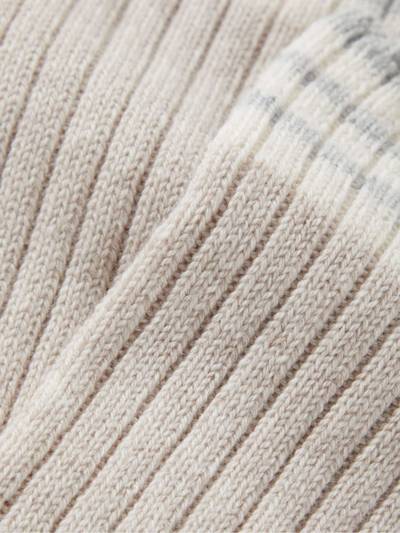 Brunello Cucinelli Striped Ribbed Cashmere Socks outlook