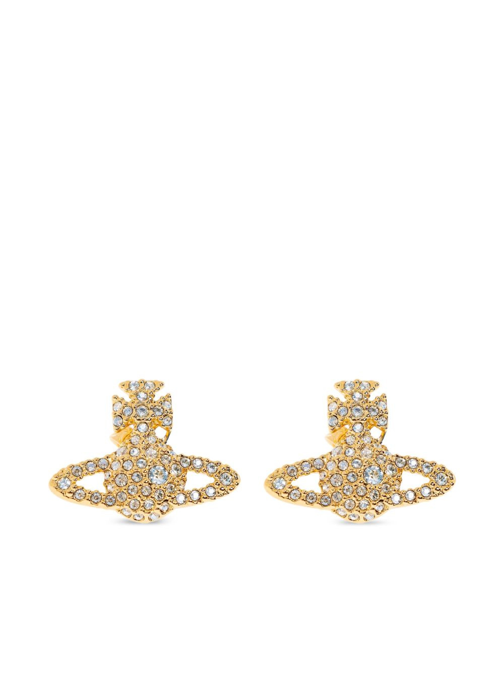 orb crystal earrings - 1