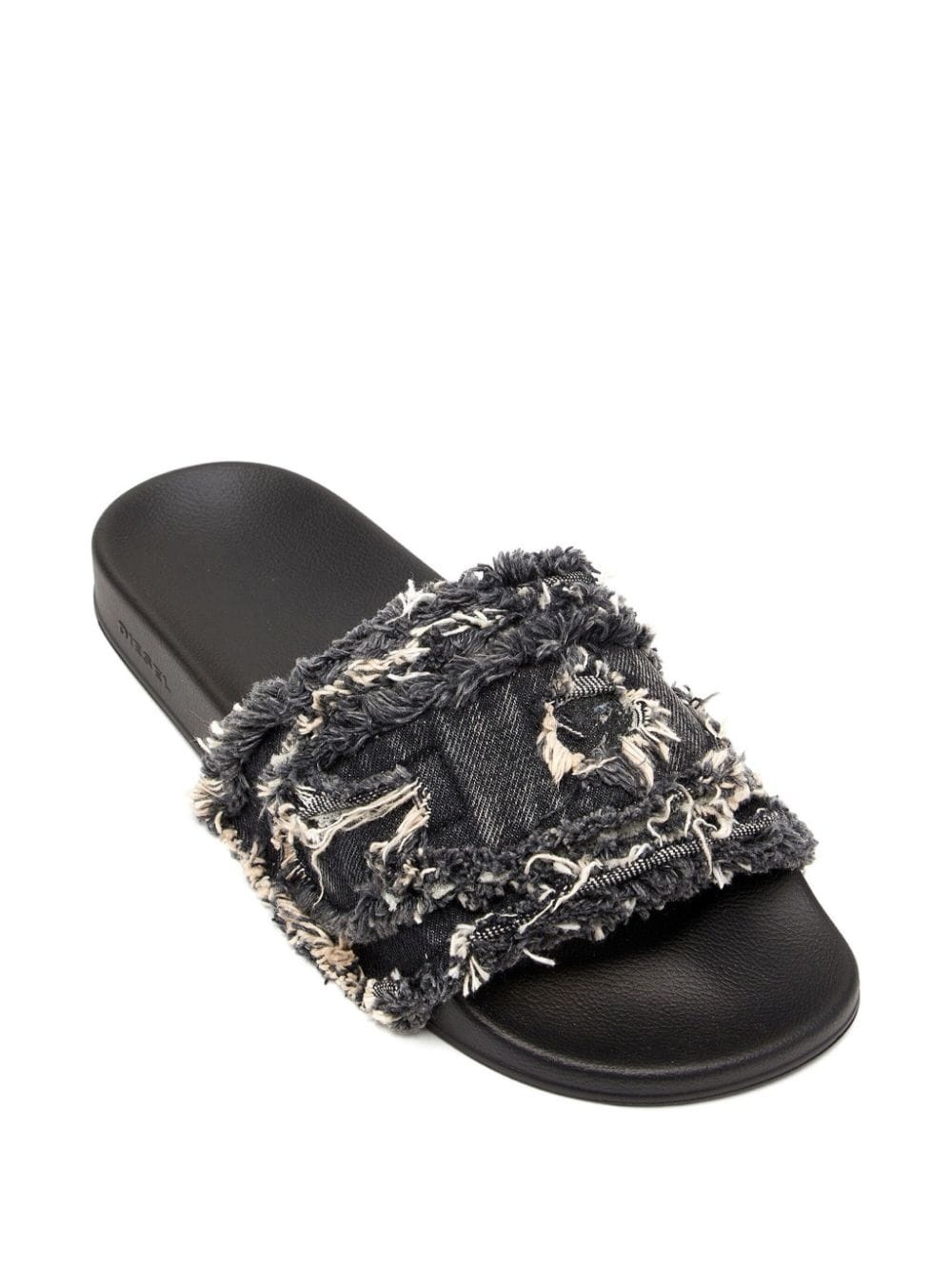 Sa fringed denim slides - 6