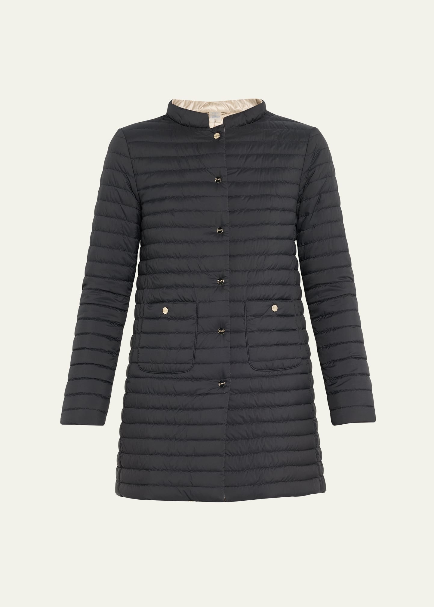 Reversible A-Shape Quilted Down Jacket - 1