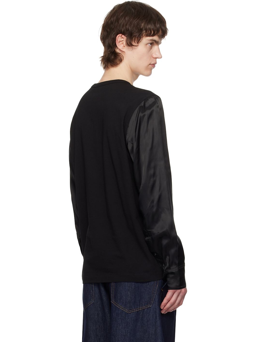 Black Paneled T-shirt - 3