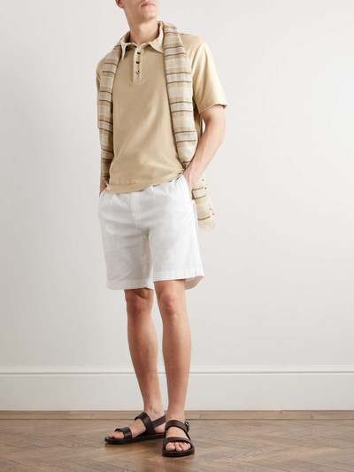 Loro Piana Tsubaki Cotton and Silk-Blend Chenille Polo Shirt outlook