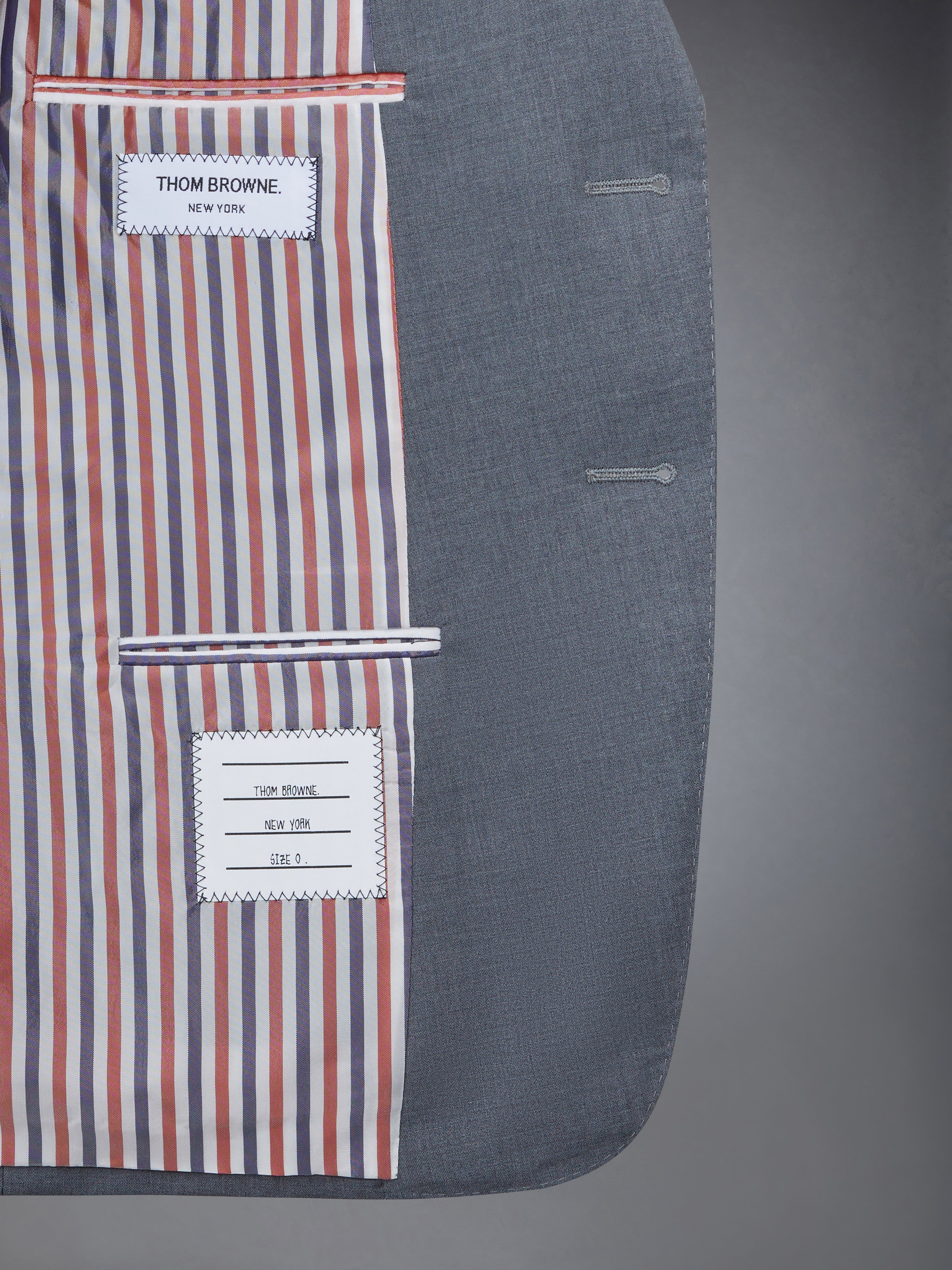 PLAIN WEAVE 4-BAR HIGH ARMHOLE SPORT COAT - 5