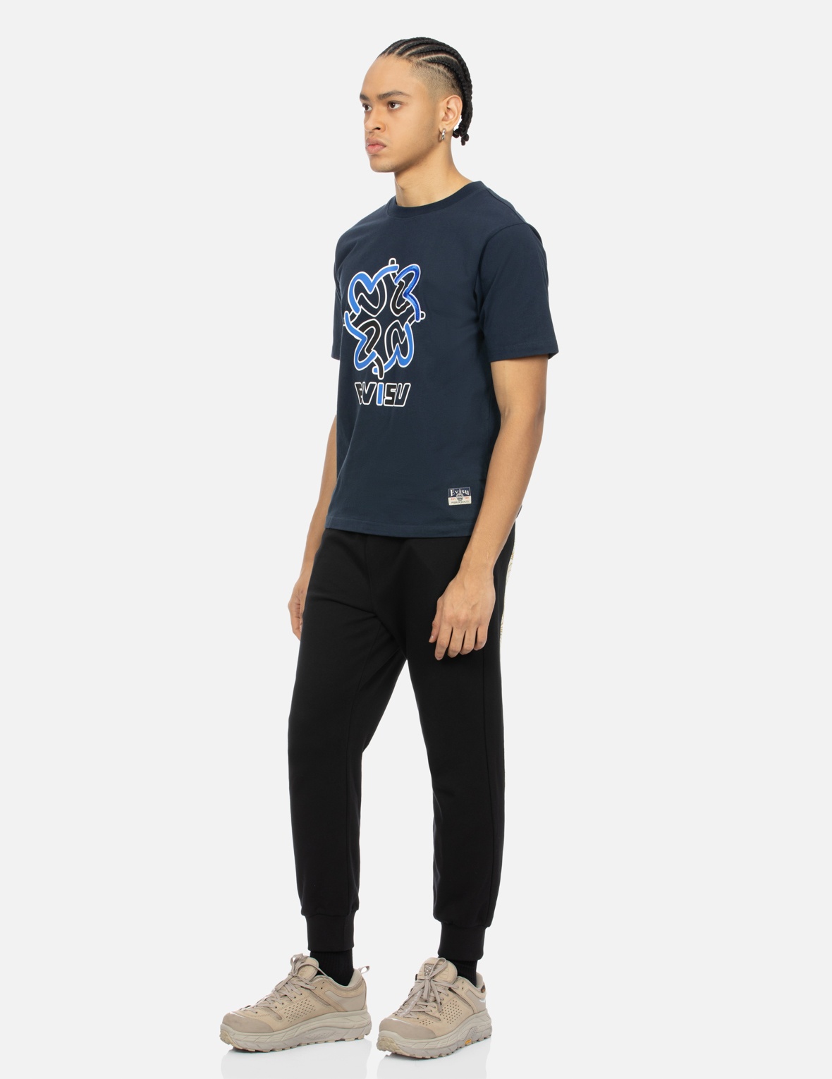 HANAFUDA PATTERN DAICOCK PRINT REGULAR FIT SWEATPANTS - 4