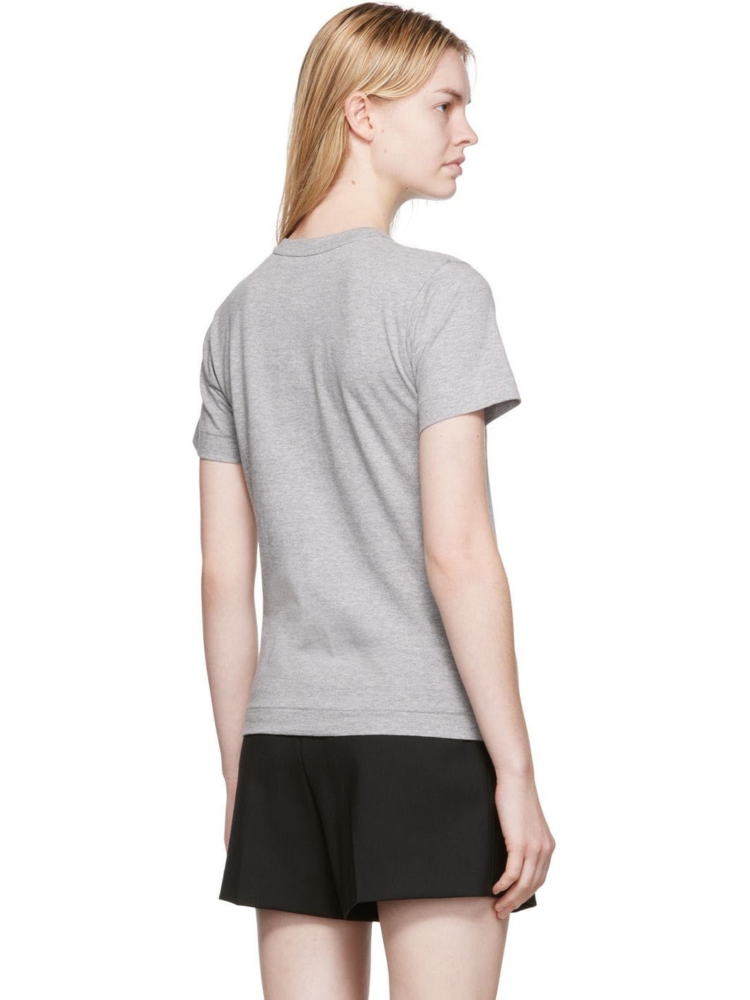 Gray Heart Patch T-Shirt - 3