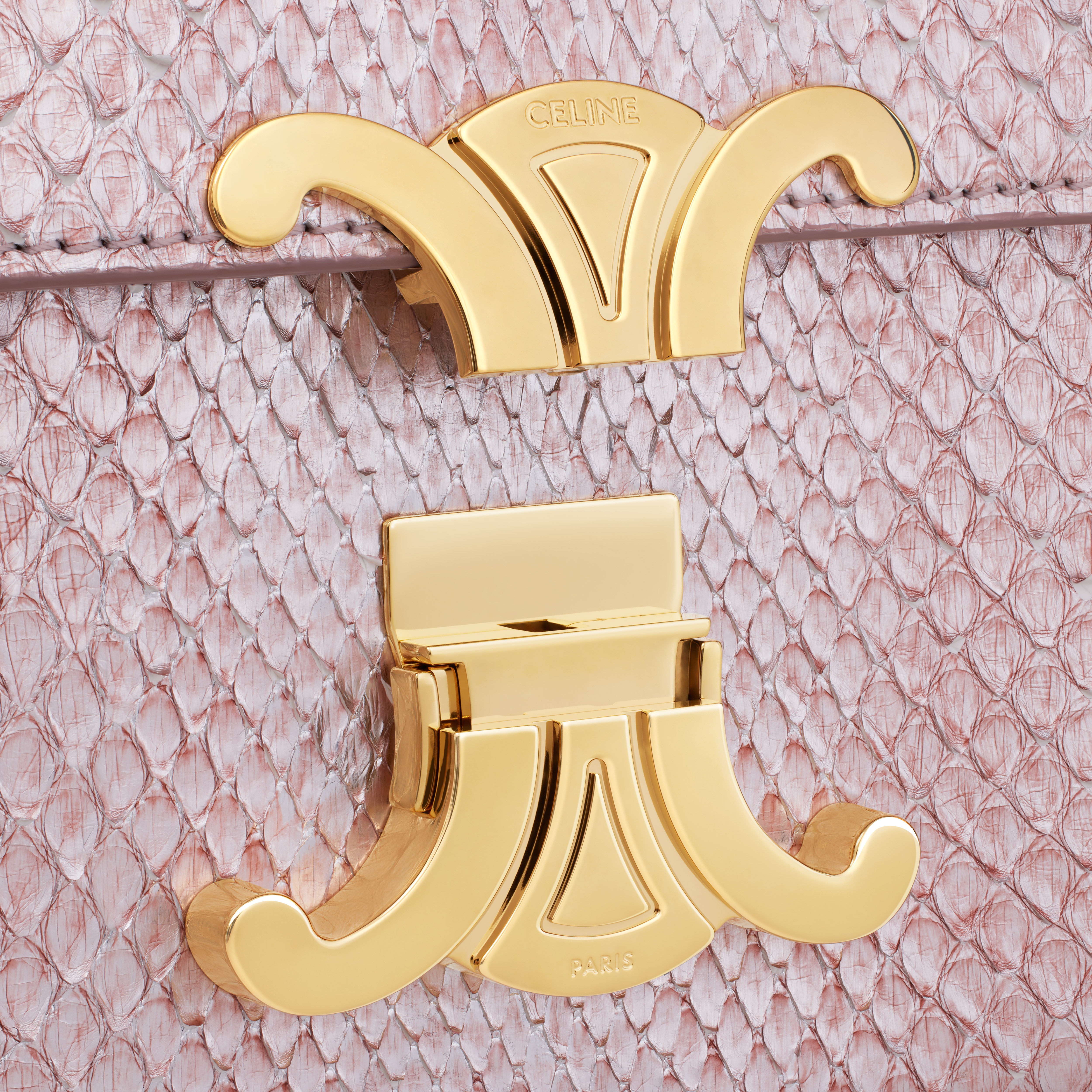 CHAIN SHOULDER BAG CLAUDE in pearly python - 5