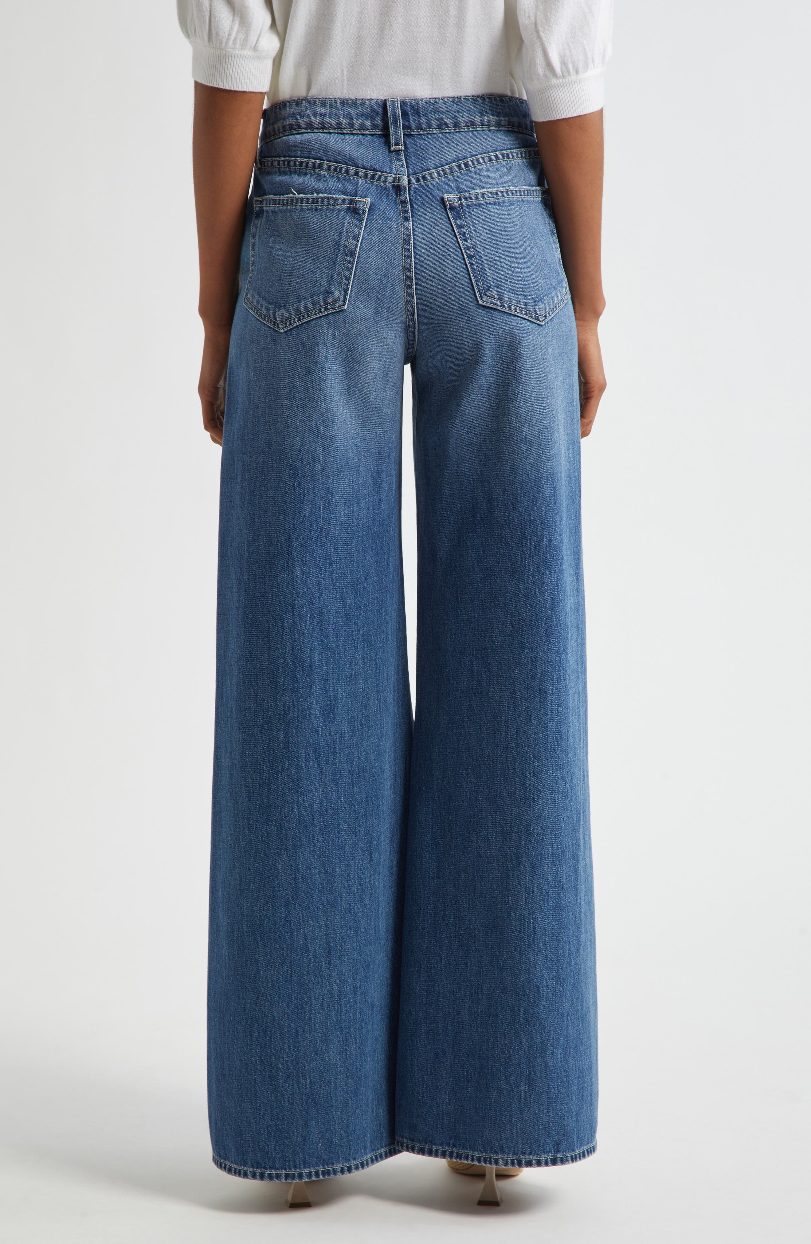 L'AGENCE Beau High Waist Wide Leg Jeans in Ortega at Nordstrom - 3