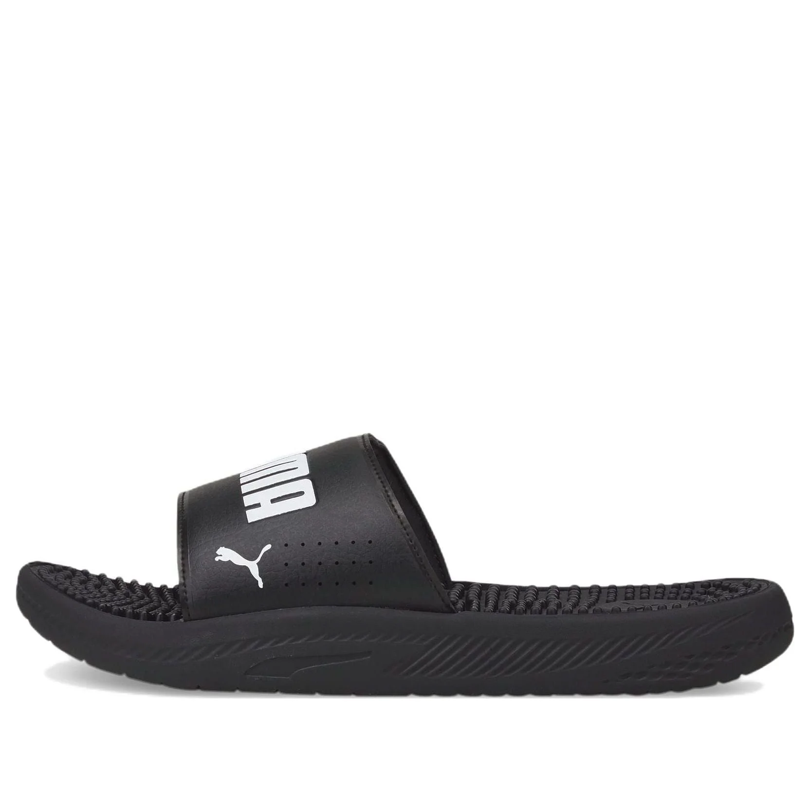 PUMA Softride Slide Massage Slides 'Black White' 383062-01 - 1