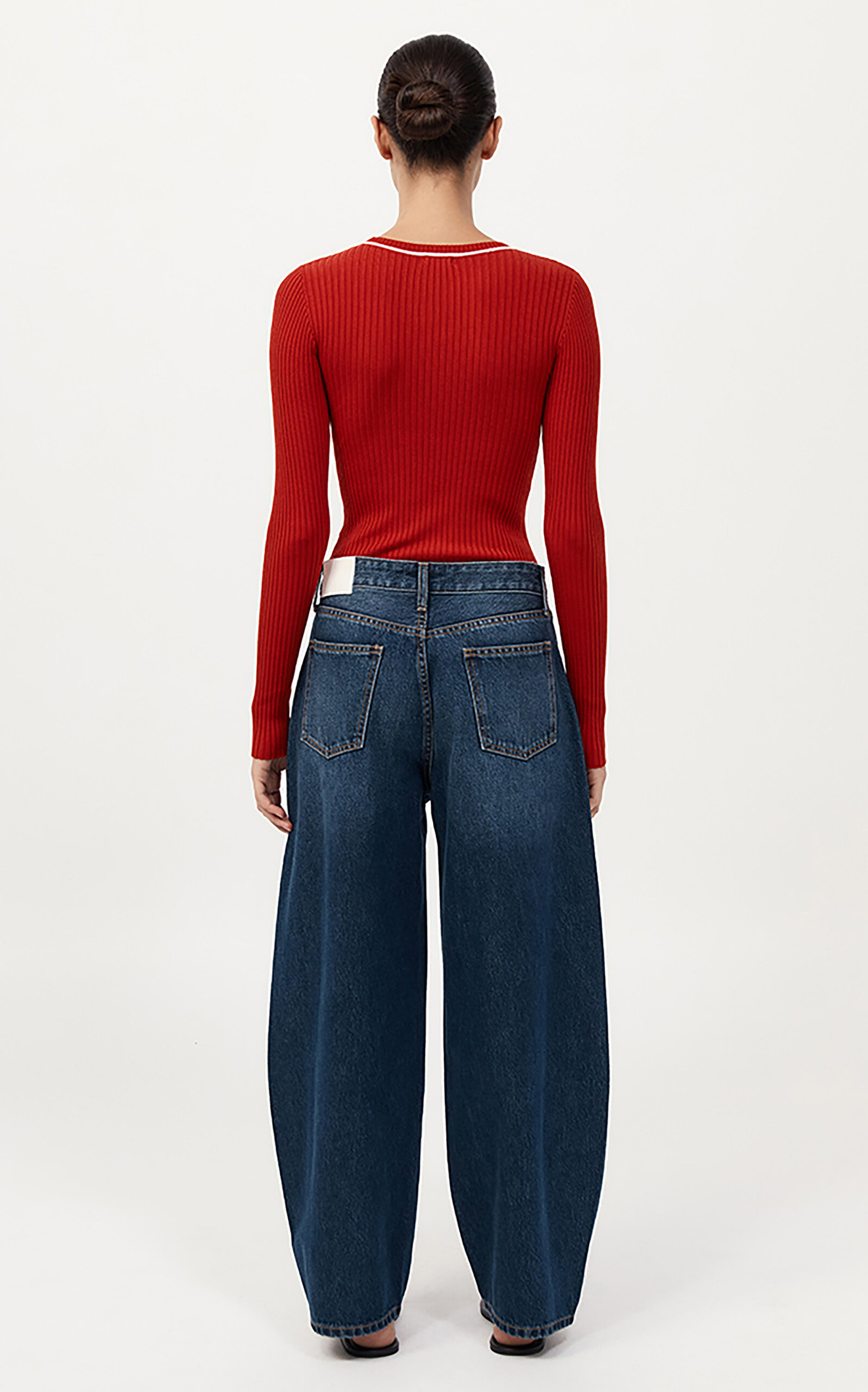 Fine Line Long-Sleeve Top red - 6