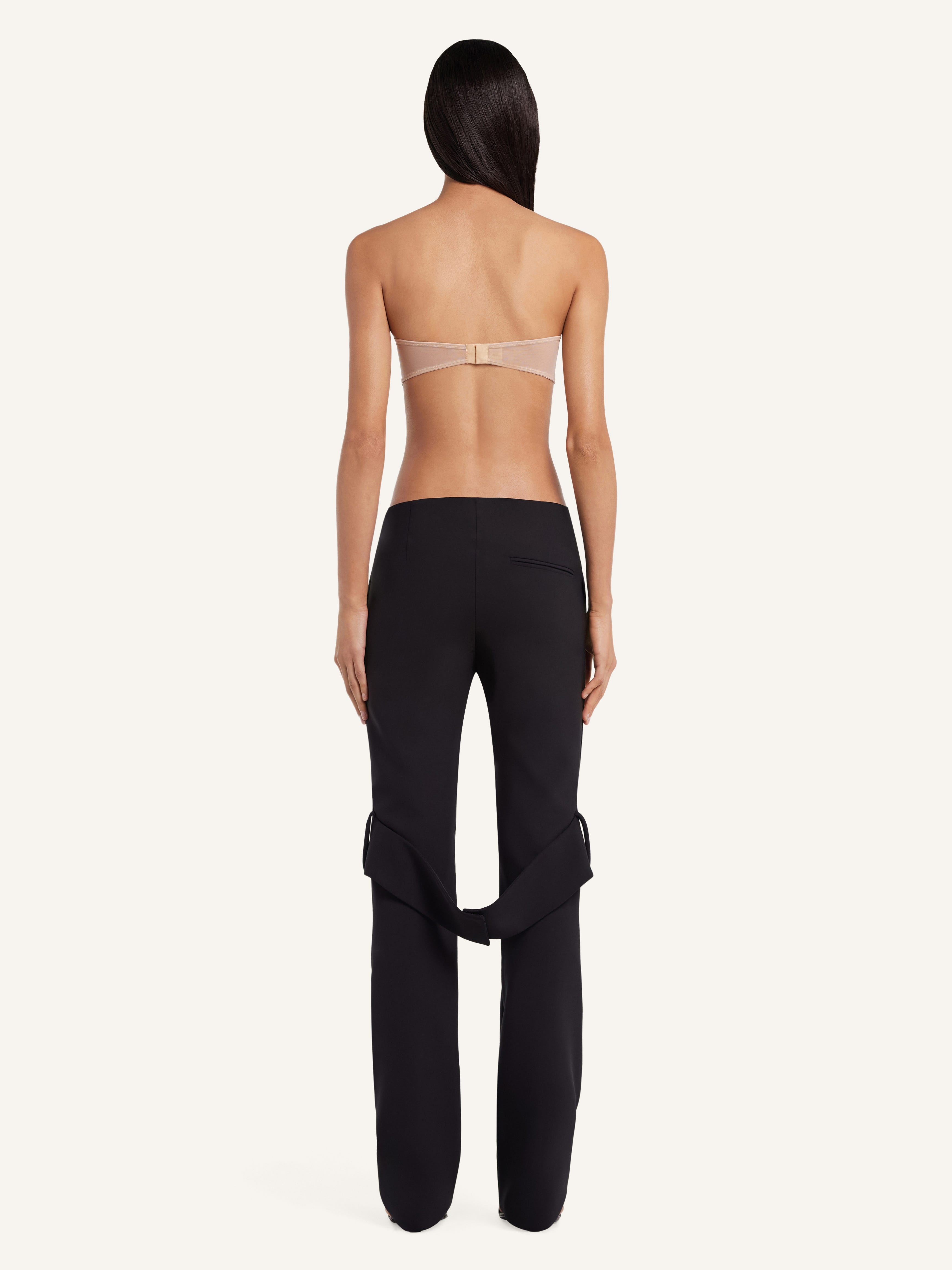STRAP BOOTCUT PANTS - 4