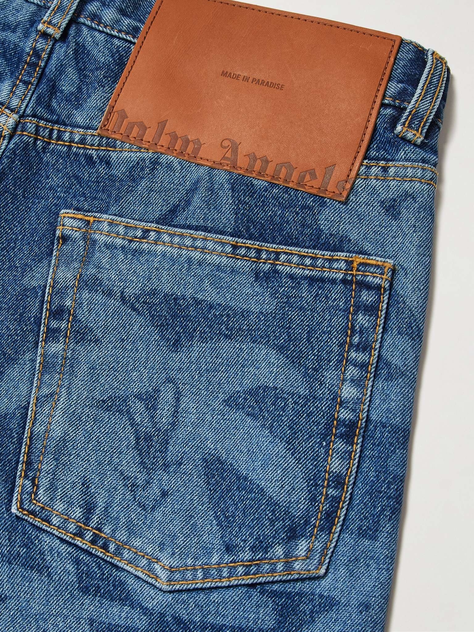 Palmity Printed Cotton Denim Jeans