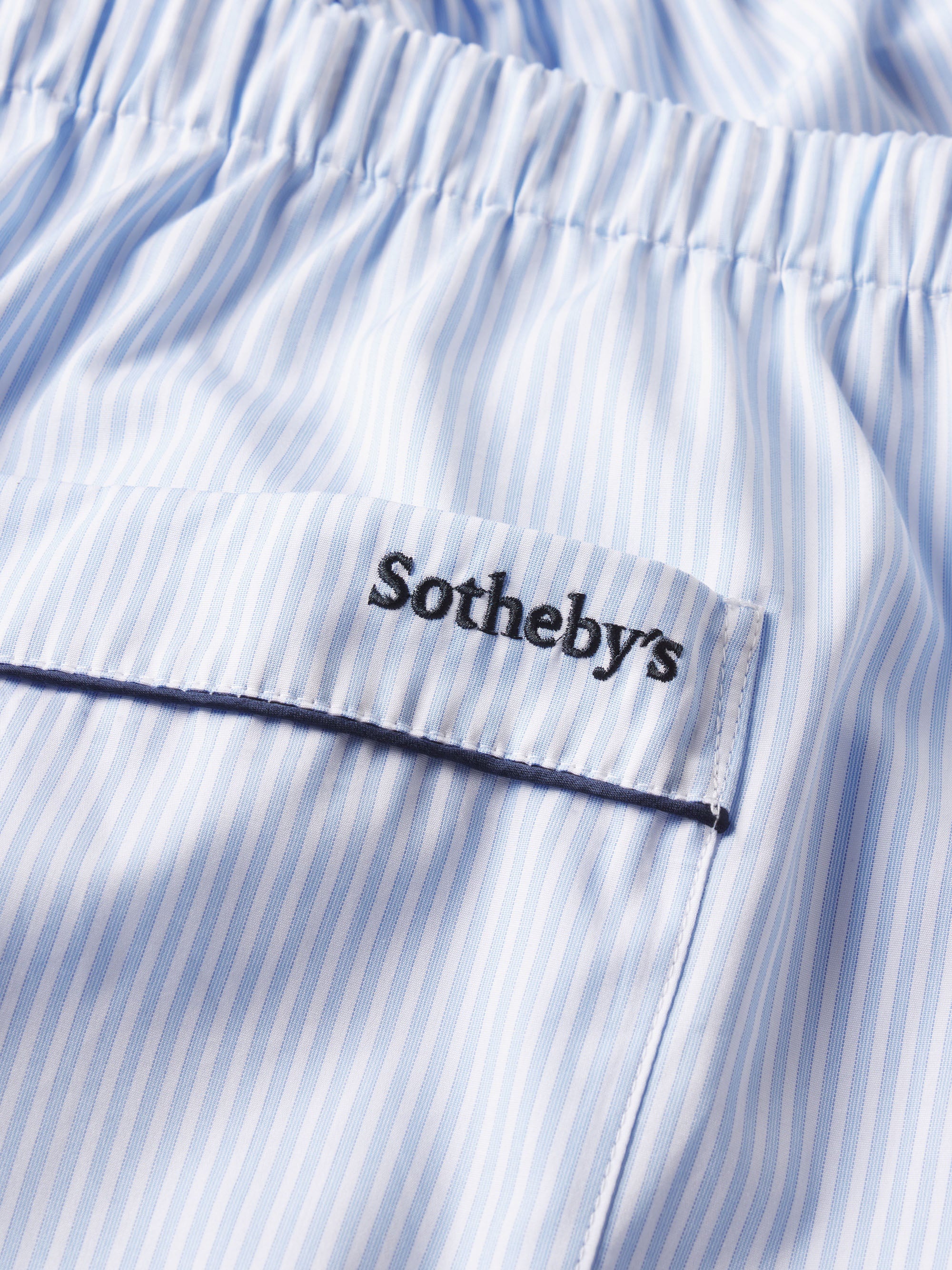 Sotheby's Unisex Pajama Pant in Blue Stripe - 3