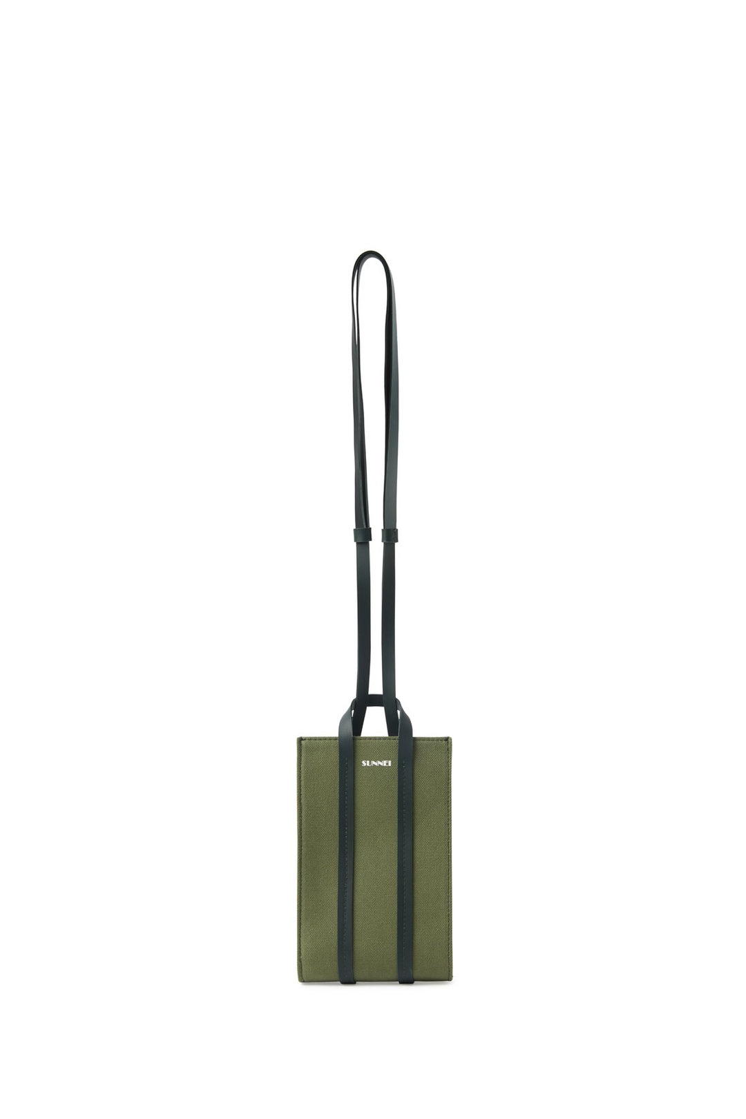 PARALLELEPIPEDO MICRO BAG / sage green & white 1