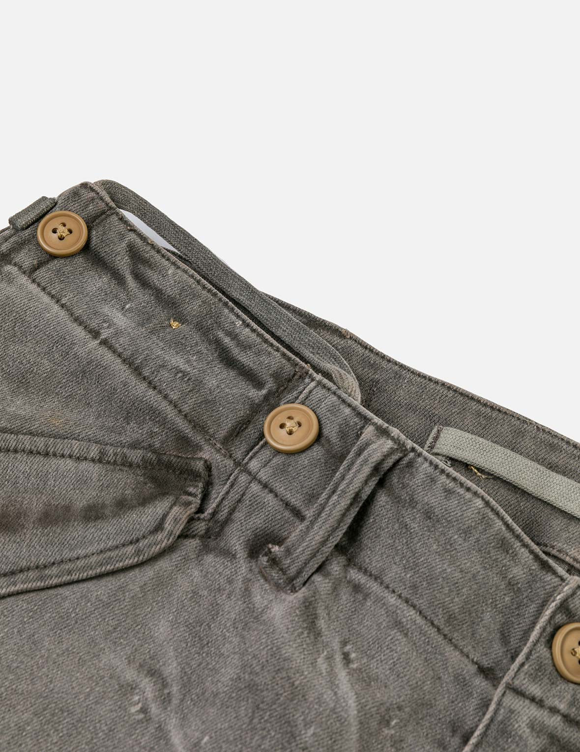 Washed Daicock Embroidery Wide-leg Cargo Jeans - 13
