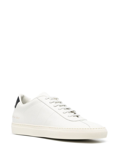 Common Projects logo-lettering low-top sneakers outlook