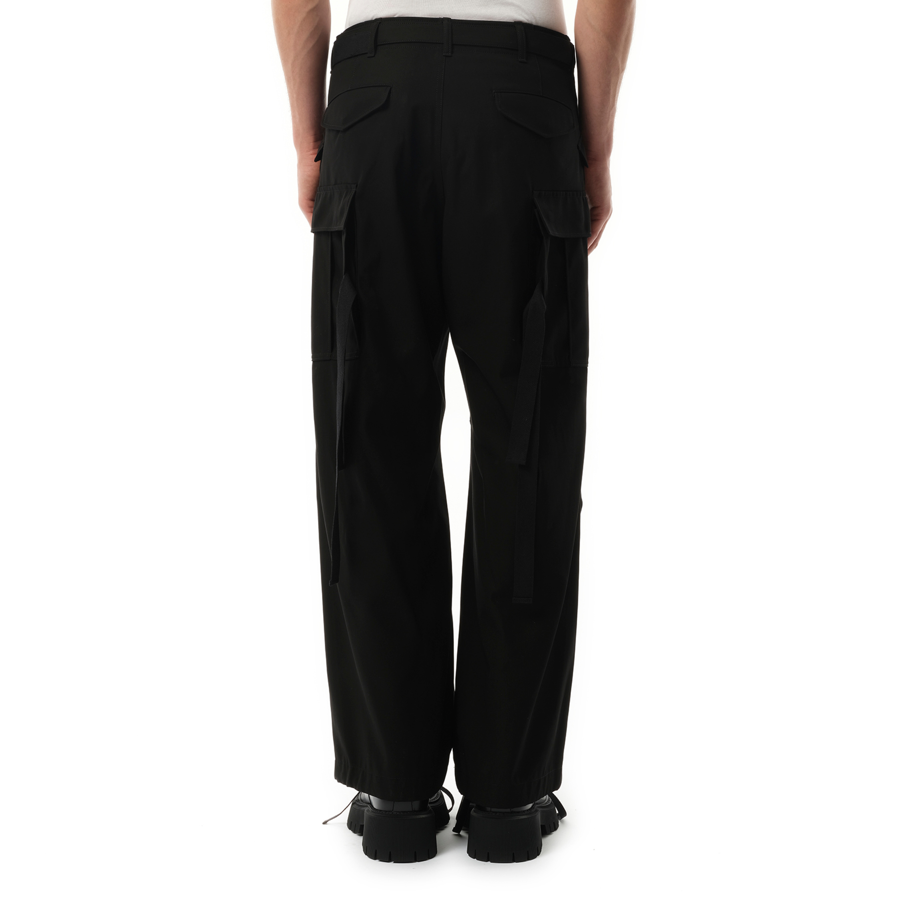 Cotton Twill Pants in Black - 6