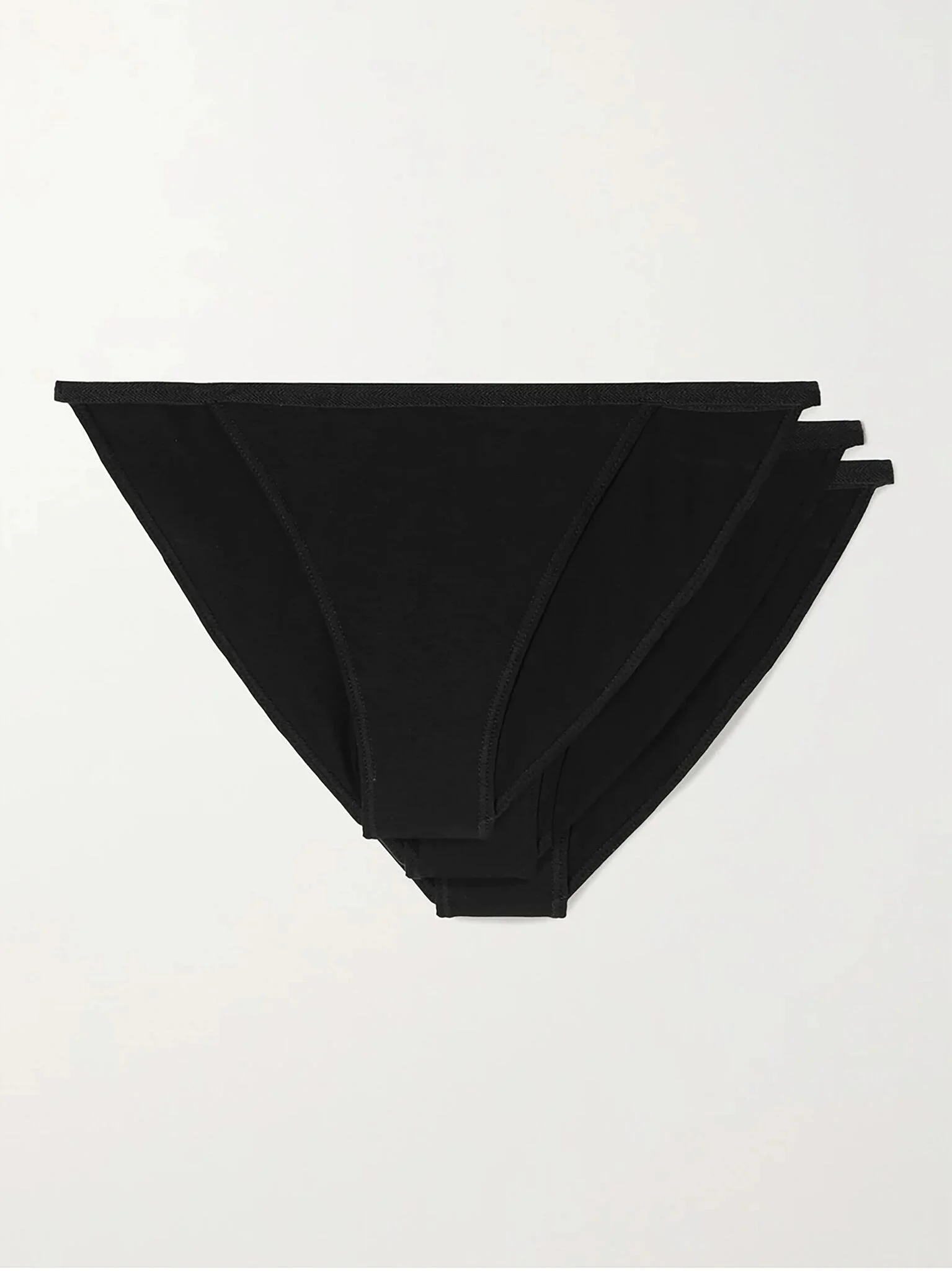 + NET SUSTAIN Set of three TENCEL Lyocell-blend briefs Black - 1