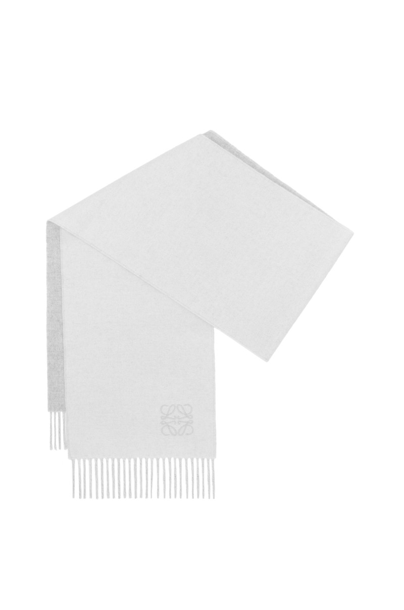 Bicolour scarf in wool and cashmere 3